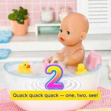 Sing Along with Baby Born: 5 Little Ducks Bath Song! | | Counting 1-5 Pretend Play Animation