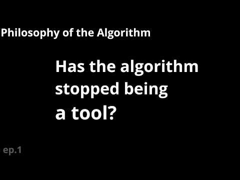 Has the algorithm stopped being a tool?