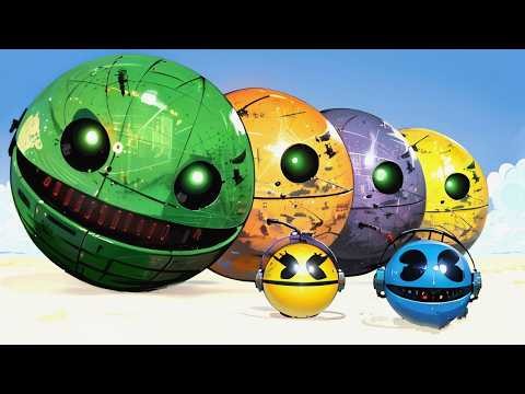 Robot Pacman vs Cartoon Cat vs Pacman vs Monster Pacman