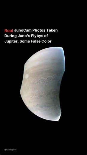 Juno's Flybys of Jupiter: Real JunoCam Photos, Some False Color 🪐