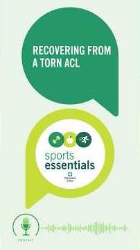 Recovering from a torn ACL.