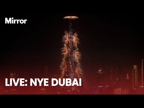 LIVE: Dubai celebrates New Year's with fireworks from the Burj Khalifa