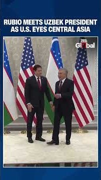 Marco Rubio Meets Uzbekistan President as US Seeks Central Asia Influence and Rare Earth Minerals