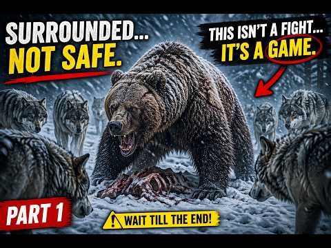 The Truth About Grizzly vs 10 Wolves: Who Wins in the Wild? | Wildlife Documentary