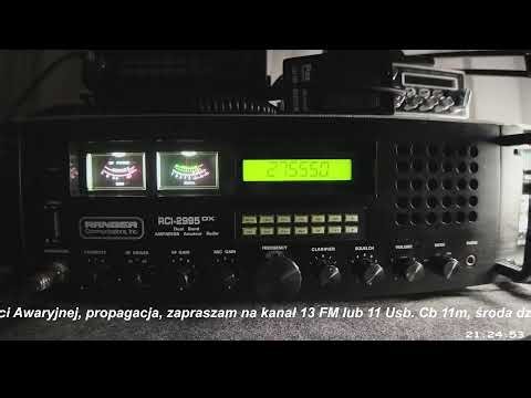 Cb 11m, środa dziś 20:00 Testy Łączności Awaryjnej, propagacja, zapraszam na kanał 13 FM lub 11 Usb.