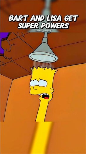 Bart and Lisa Get Superpowers 🦸‍♀️ #simpsons #shorts