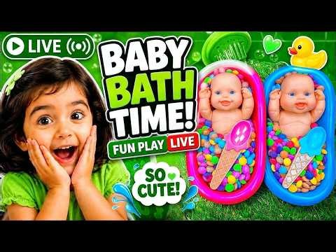 Rainbow Candy Bath 🛁🍭 LIVE Relaxing ASMR & Satisfying Sounds ✨ #asmr #live #satisfying #rainbow