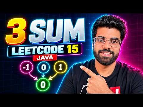 LeetCode 15: 3Sum in Java | Two Pointers + Sorting | Step-by-Step Explanation