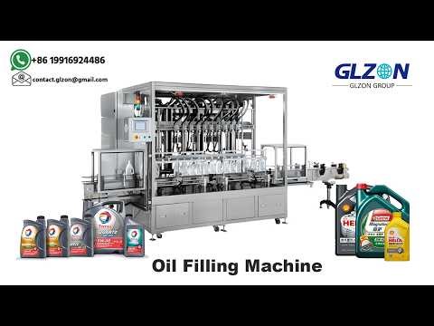Automatic Engine Oil Filling Machine with Bottle Feeding Filling and Capping System
