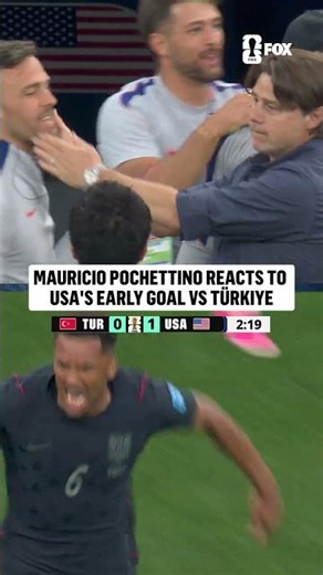 An early goal has Pochettino ON HIS FEET as the USMNT scores first 🇺🇸