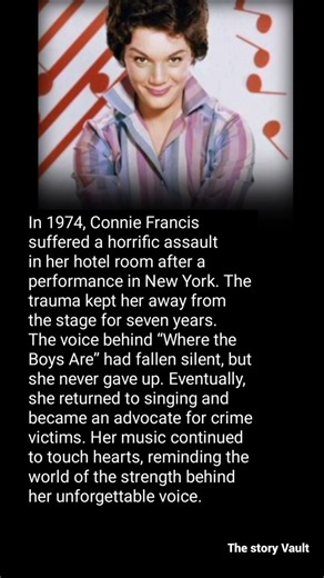 Connie Francis: The Tragedy That Silenced Her Voice for Seven Years #stories #hollywood