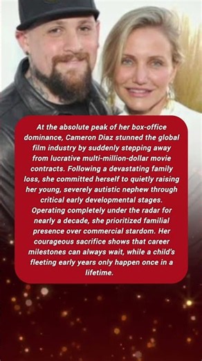 Cameron Diaz’s 8-Year Secret Sacrifice for Her Family. #camerondiaz