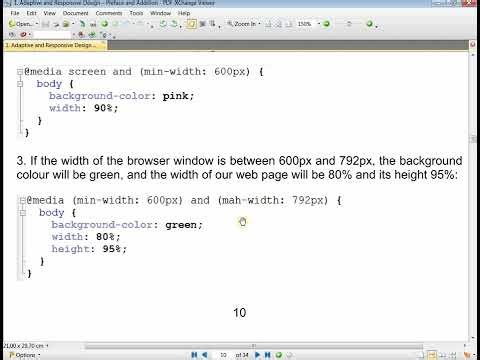 Lesson 7 from my new book: Master techniques in Adaptive and Responsive design(HTML5, CSS3, Website)