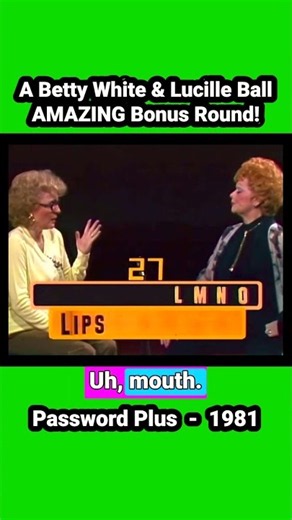 A #bettywhite & #lucilleball #epic #password !#gameshow #goldengirl #lucy #legend #perfect #omg