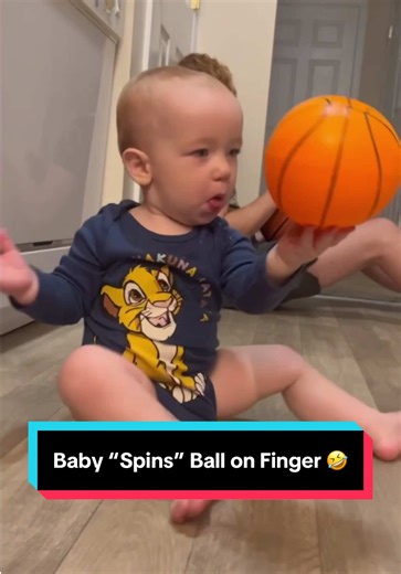 Baby Shows Off Incredible Ball Spinning Skills