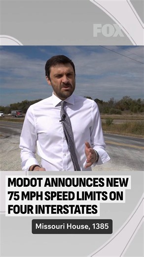 FOX2now on X: "Parts of four Missouri interstates will see their maximum speed limits increase from 70 to 75 miles per hour this fall, according to the Missouri Department of Transportation. MoDOT formally announced a series of planned speed limit increases on Wednesday. The changes will take effect later this fall." / X