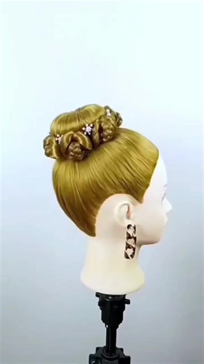 Easy Braided Bun Hairstyle for Girls