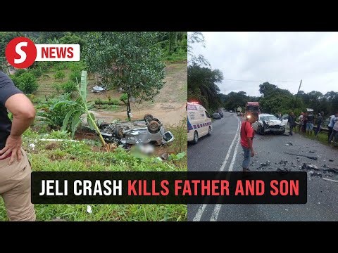 Father and son killed after MPV plunges down embankment following collision in Jeli
