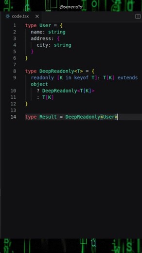 TypeScript Fundamentals — Deep Utility Types (DeepReadonly) (Ep 19)