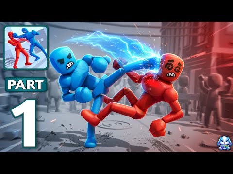 Stickman Ragdoll Fighter - Gameplay Walkthrough Part 1 - Crazy Physics Fights (iOS, Android)