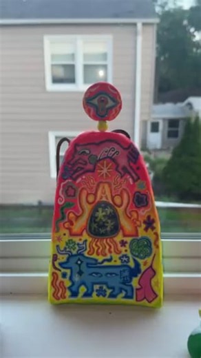 The Gift of Sacred Light (window view) - KOSHMAR - Shulgin Glass Collection