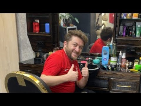 ASMR BARBER HAIRCUT AND FOAMY HEAD MASSAGE