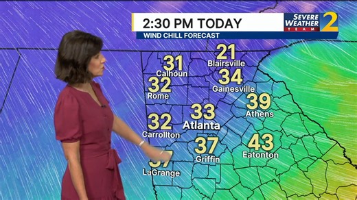 The colder air has moved back in and the wind chills will make it feel even colder. Stay with Severe Weather Team 2 as we track the plummeting temperatures on Channel 2 2wsb.tv/4qyO87W | WSB-TV