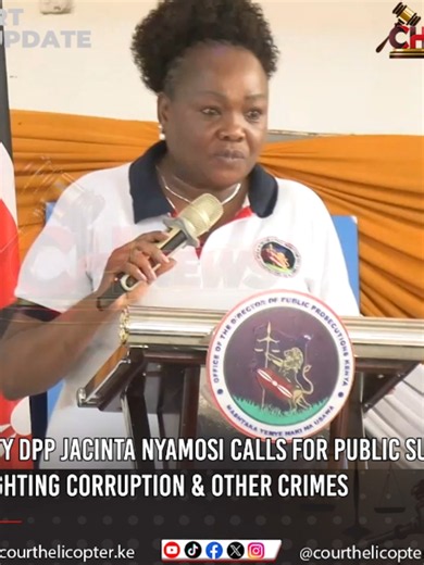 Deputy DPP Jacinta Nyamosi Calls for Public Support in Fighting Corruption & Other Crimes #courthelicopternews #dpp