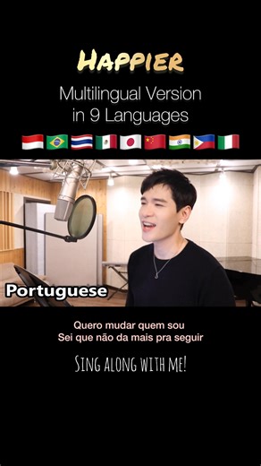 Korean Polyglot Sings 'Happier' in 9 Languages | Multi-Language Cover