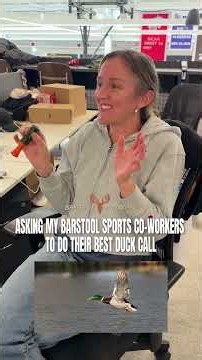 Barstool Employees do their best duck call