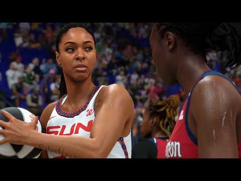 NBA 2K | Washington Mystics vs Connecticut Sun – Full Game | WNBA SEASON | S01 G05 |