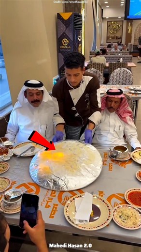 Dubai Sheikh's Luxury Camel Meat Dish | Unique Royal Food Serving Style #shorts