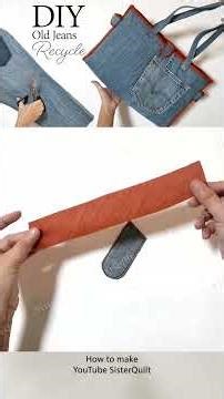 How to make recycled denim bag | sewing | easy | tutorial#online #handmade #bag #DIY #tutorial