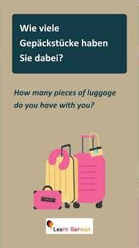 Deutsch lernen mit Dialogen | Am Flughafen | Dialog 1 | Learn German