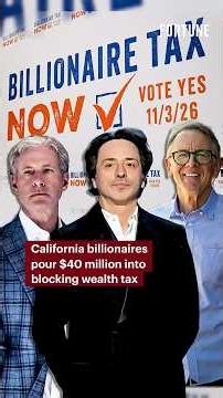 California billionaires pour $40 million into blocking wealth tax #finance #billionaire