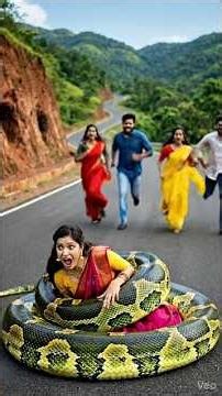 Giant Python Attack on Hill Road | Terrifying Cinematic Scene