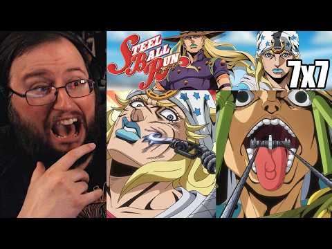 Gor's "Jojo's Bizarre Adventure: Steel Ball Run Episode 7 7x7 Tusk, Part 1" REACTION