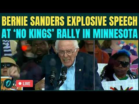 ‘No Kings’ Protests LIVE: Bernie Sanders BLASTS Trump Over Iran War in Minnesota | Millions Turn Up