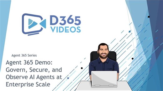 Agent 365 Demo: Govern, Secure, and Observe AI Agents at Enterprise Scale | Chad Weiner