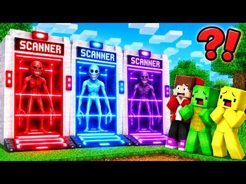 JJ and Mikey Scan all the villagers and look for the VERITY monsters in Minecraft-Maizen Banana Kid