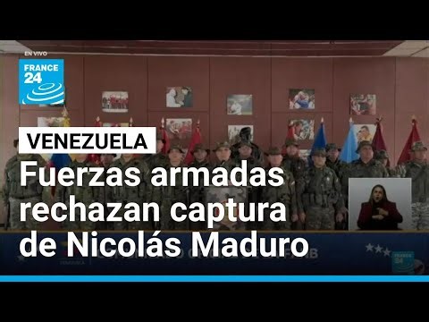 Ministro de Defensa de Venezuela rechaza captura de Maduro y llama a retomar actividades diarias
