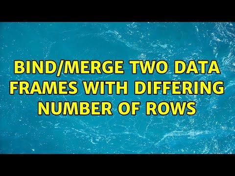Bind/Merge Two Data Frames with Differing Number of Rows