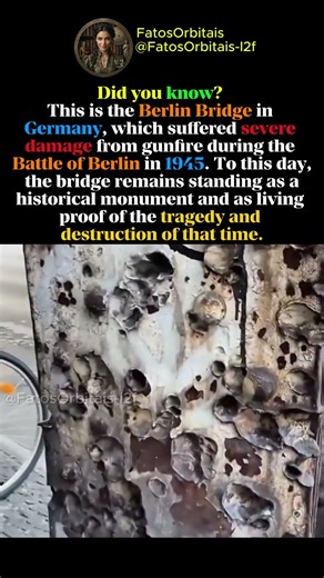 This Bridge Pillar Still Bears Bullet Scars from WWII 😳 #history#curiosities