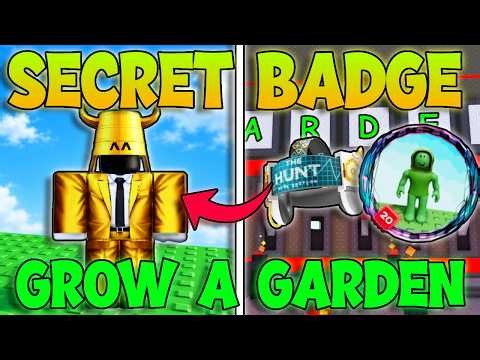 The Hunt 20 SECRET Grow A Garden Badge - How To Get Grow A Garden Secret Badge! (FULL GUIDE ROBLOX)