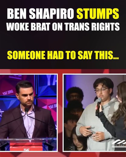 Ben Shapiro SHUTS DOWN woke brat during Q&A confrontation | American Wire