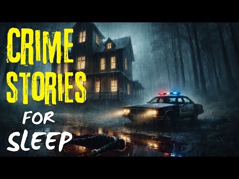 Disturbing True Crime Stories For Sleep With Rain Sound | Black Screen | Vol. 5