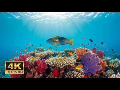 🐟 4K Aquarium Screensaver – Colorful Tropical Fish & Peaceful Ocean Ambience