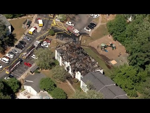 Fire tears through same Cobb County apartments where three people died in February