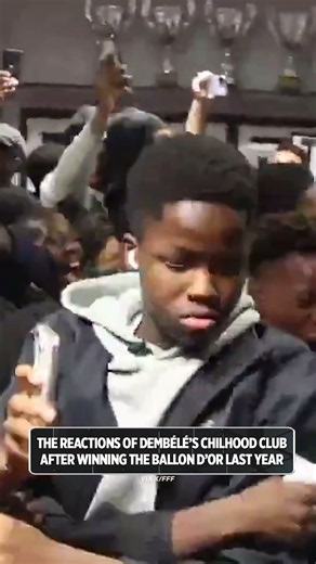 They went CRAZY after Ousmane Dembélé won the 2025 Ballon d'Or