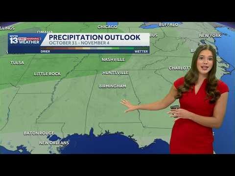 Alabama stays dry and warm with a chance for showers by the weekend